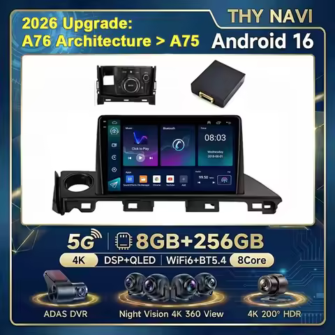 Android 16 For Mazda 6 Atenza 3 GJ GL 2015 2016 2017 2018 Car Radio Multimedia Player Navigation Car