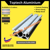 2040 Aluminium profile conveyor silver black color for commercial DIY engineering use custom