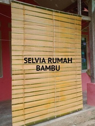 tirai bambu gulung luar rumah / tirai kayu / kereh bambu / kere tirai murah / wide bambu / tirai jen