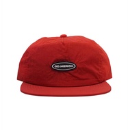 MERAH GD Merch Logo Red Snapback Hat Red Distro Hat