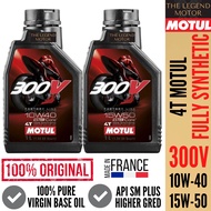 MOTUL 4T 300V ESTER CORE ROAD RACING FULLY SYNTHETIC 10W-40 15W-50 ENGINE OIL CYLINDER ENJIN MINYAK MOTORCYCLE