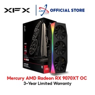 XFX AMD RADEON MERCURY RX 9070 XT OC 16GB DDR6 GRAPHICS CARD BLACK / WHITE ( RX-97TRGBBB9 / RX-97TRG