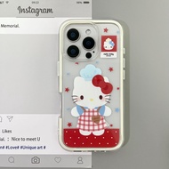Hello Kitty Transparent Phone Case Drop-Resistant for iPhone 16 Promax 15 Promax 11 12 13 Pro14plus 