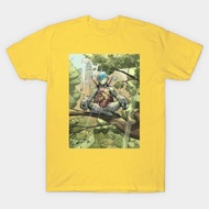 Vintage TMNT Leonardo meditating T-Shirt Authentic Cotton 1 oversize Fashion Sports Shirt