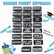 Course Clicker Fidget Keychain