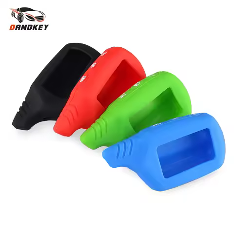 Dandkey 10PCS For Starline B9 B91 B6 B61 A91 A61 V7 Silicone Car Remote Key Case KeyChain B9 B6 A91 