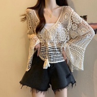Women's Crochet Top Bohemian Loose Lace Knit