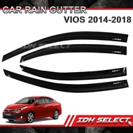 Car Rain Gutter Toyota Vios 2018 Protector Rain Sun Visor Window Door Guard Rain Gutter [CRG-Vios-1]