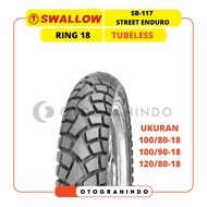 SWALLOW SB-117 STREET ENDURO MOTORCYCLE TIRES Ring 18 TUBELESS SIZE 100/80 100/90 120/80 TUBE LESS