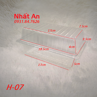 Hộp nhựa trong nắp gặp hình chữ nhật H-07/ H07