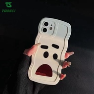 Cute Funny Creative Expression Wave Border Couple Phone Case Soft TPU Back Cover For OPPO Reno 2F Reno 2Z OPPO Reno 5 OPPO Reno 7Z OPPO Reno 8Z