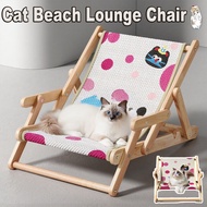 Foldable Wooden Cat Chair Bed Cat Nap Lounge Chair Cat Nest Cat Hammock