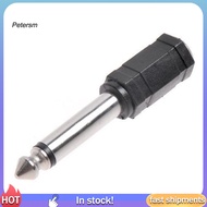 PP   635mm 1/4 Inch Dual Track to 35mm Stereo Jack Female Audio Converter Adapter