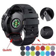 26 22mm Quickfit Silicone Watchband Strap For Garmin Fenix 8 E 7X 7 7 Pro quaitx 6X 6 5plus 3hr appr