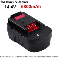 Brand new 6800mAh 14.4 V NI-MH Black & Decker A18 A1718 A18NH HPB18 HPB18-OPE FS1800CS FS1800D FS180