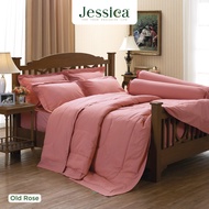 Jessica Cotton mix สีพื้น OLD ROSE สีโอรส ชุดเครื่องนอน ผ้าปูที่นอน ผ้าห่มนวม เจสสิก้า สีพื้นเรียบง่ายดูดี