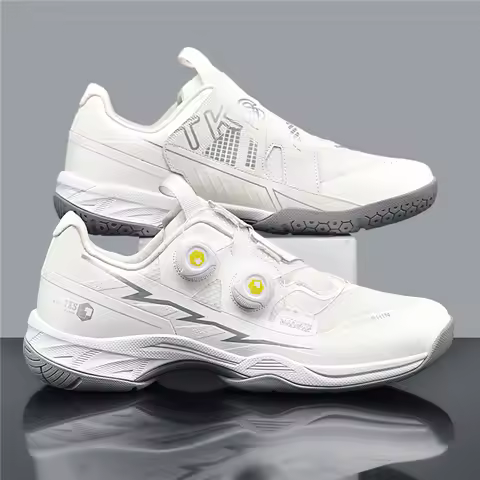 Original Brand Badminton Training Athletic Shoe Designer Quick Lacing Tennis Shoe Comfortable Anti S