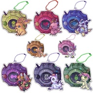 Anime Digimon Adventure Agumon Gabumon keychain Acrylic model Digivice virtual machine hanging acces