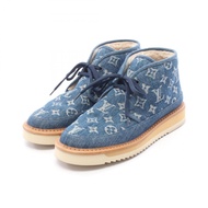 【二手】LOUIS VUITTONLOUIS VUITTON NIGO Cozy Line Monogram 牛仔皮革女士踝靴 - 二手