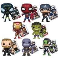 POP Marvel Avengers Alliance Figure SpiderMan Ironman Captain America Thor Hulk Thanos War Machine Model Kids Christmas Gift Toy