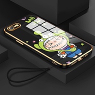 Casing HP For OPPO A71 A71K Case Casing Happy Little Monster Pattern Casing Casing Silicone Softcase