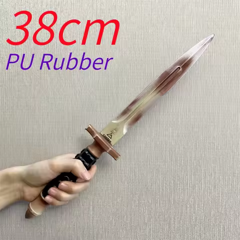 Delta Force‌ Cosplay Dagger Black Hawk Knife 1:1 Blade of Mercy Weapons Prop Halloween Role Play Gif