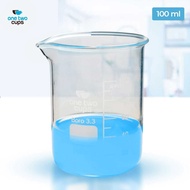 One Two Cups Multifunctional Borosilicate Glass Chemical Lab Measuring Cup - GG-17