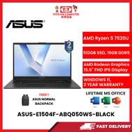 ASUS-E1504F-ABQ050WS-BLACK-AMDRYZEN5-7520U,16GBR5,512GBSSD,AMDRADEON,15.6"FHD,W1164,2YRS,H&S