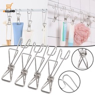 Windproof Long Tail Clip Hanger with Hook/ Portable Bra Socks Hanger Hook Laundry Clip/ Stainless Steel Clothes Peg Organizer Hook