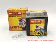 Motolite  Maintenance Free Motorcycle Battery MFB3-L/MF4L-B /MFYB5L