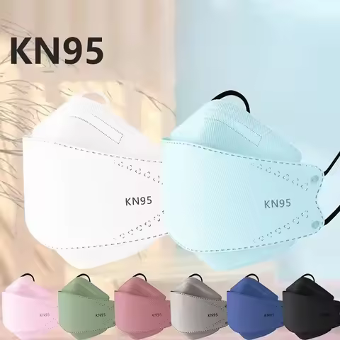 New fashionable disposable 3D stereoscopic KN95 mask with high appearance quality, 4-layer protectiv