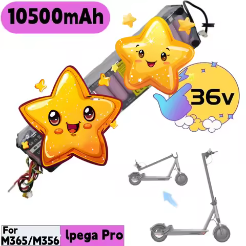 M365 M356 Ipega Pro Electric Scooter Dedicated Battery, 36V 10500mAh 10.5Ah Lithium-ion Replacement 