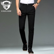 EAGLADE Slacks Casual Pants for Men C91 in Black