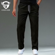 EAGLADE Jogging Sweat Jogger Pants for Men Baggy Tracksuit Man Trousers Stretchable in Black E05