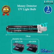 Effice Depot - Money Detector UV Light Bulb 9W  / Money Detector UV Lamp ~Suitable for AD-2038/AD-21