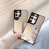 Black Mirror Case Compatible For Samsung A02S A03 A03E A03S A04E A04S A05 A05S A06 A07 A10 A10S A11 