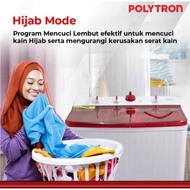 Terbaru Mesin Cuci Polytron 2 Tabung 7Kg / 8Kg / 9Kg Transparan Hijab