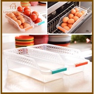 jerry888 Plastic Fridge Space Saver Egg Basket Food Storage Organizer Rack