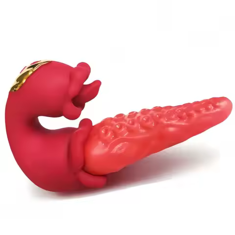 4-in-1 Tongue Vibrator for Women Insertable Lick Stimulator G-spot And Nipple Massager Female Mastur