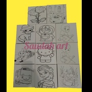 ✾ Kanvas Lukis Sketsa 20x20