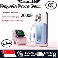 3C Magnetic Power Bank 20000mAh Power Bank Portable Power Bank 22.5W fast charging for iphone iWatch