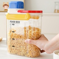 Cereal Storage Box,Transparent Plastic Cereal Storage Tank,Practical Compact Large Capacity Sealed R