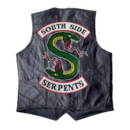 Harley Vest + เสื้อหนังแท้ + เสื้อกั๊กสูทผู้ชาย + Middle-Vest หนังสะอาดผ้าห่มกันลม