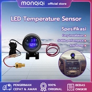 Voltmeter Suhu Air 2 in 1 Pengukur Suhu Air Mobil 10MM  Meteran Suhu Air Led Biru Digital 2 In 1 12V 24V Pengukur Suhu Air Truk Mobil/Voltmeter Motor/Voltmeter Digital Aki Motor/Volt Meter/Voltmeter Digital DC 12V