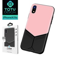 TOTU台灣官方 iPhoneX iPhoneXS 手機殼 iX iXS 3D熱彎鋼化玻璃防摔手機殼 風采系列 粉色