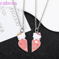 CABEZA Best Friend Necklace, Cute Animals Alloy Cartoon Pendant Necklace, Sweet Ins Electroplate Cha