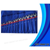 HEAVY DUTY (8-24 MM) 14PCS CRV COMBINATION WRENCH SPANNER SET Spanar Set Wrench Tools Car Repair