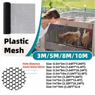 【HOLE 3/6/8MM】1M*3M/5M/8M/10M Thicked Plastic Garden Net Pet Net Balcony Protective Net Planting Net