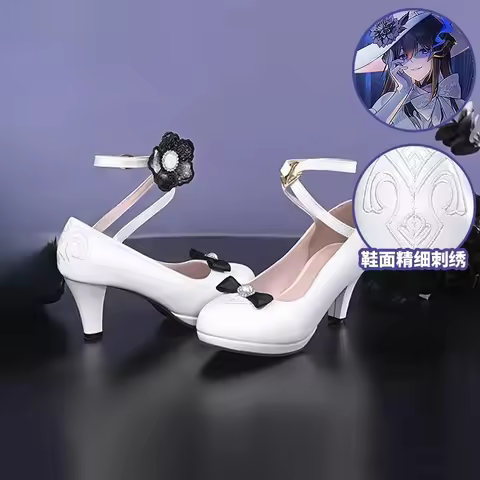 Honkai Star Rail The Dahlia Cosplay Shoes Game Constance Cosplay Shoes For Role Play Halloween Party