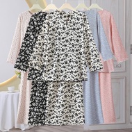 Baju Kurung Kedah Sulam Floral Reesa Viral 2025 Button Muslin Putih Wanita Dusty Pink White - Pickon